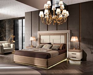 Diamond bed, Luxurious upholstered bed