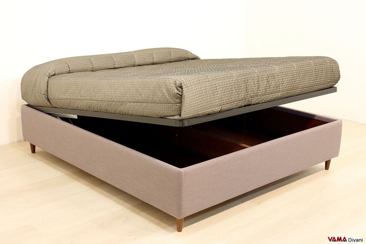Sommier Bed Made To Measure Idfdesign, Storage Bed Without Headboard