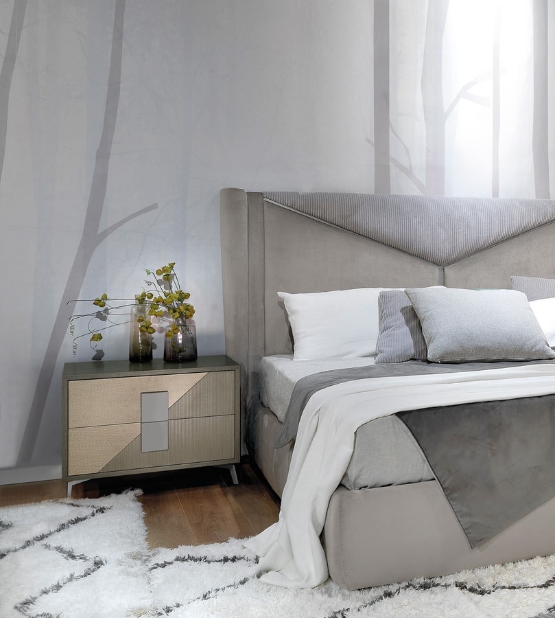 Morfeo Art. M0001_M0006, Modern bed, available with container
