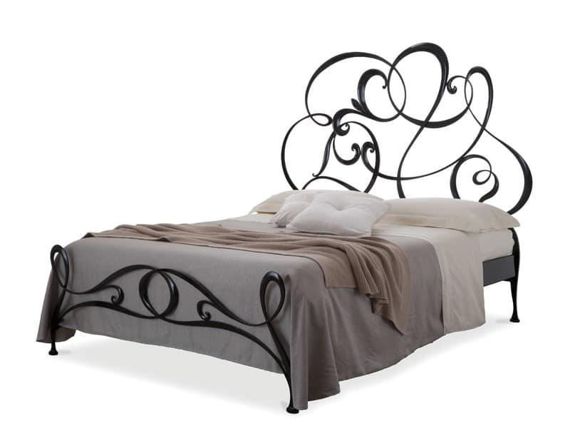 Gabriel bed, Iron handmade double bed, in modern style
