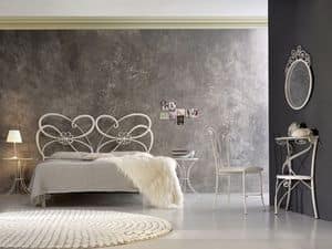Tango, Wrought iron double bed, in modern style