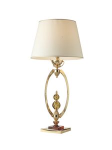 800Q131, Table lamp in crystal and metal