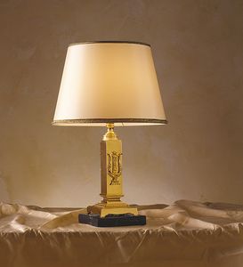 Alexia TL-01 G, Table lamp with black marble base