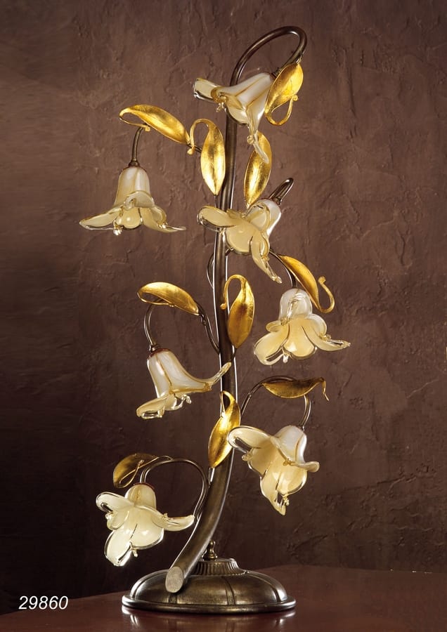 Table Lamp With Decorative Glass, Table Lamps That Look Like Flowers