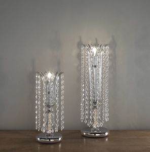 Art. 497/LP - 497/LT, Table lamp with hanging crystals