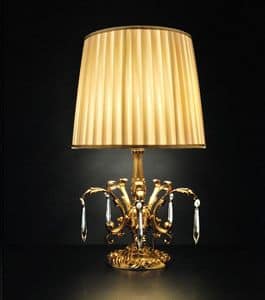 Art. 8100 P, Classic style table lamp with handmade decorations