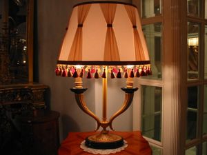 Art.905, Table lamp in brass and marble