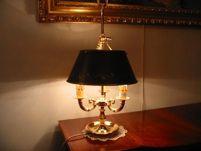 Art.918, Floor lamp in brass