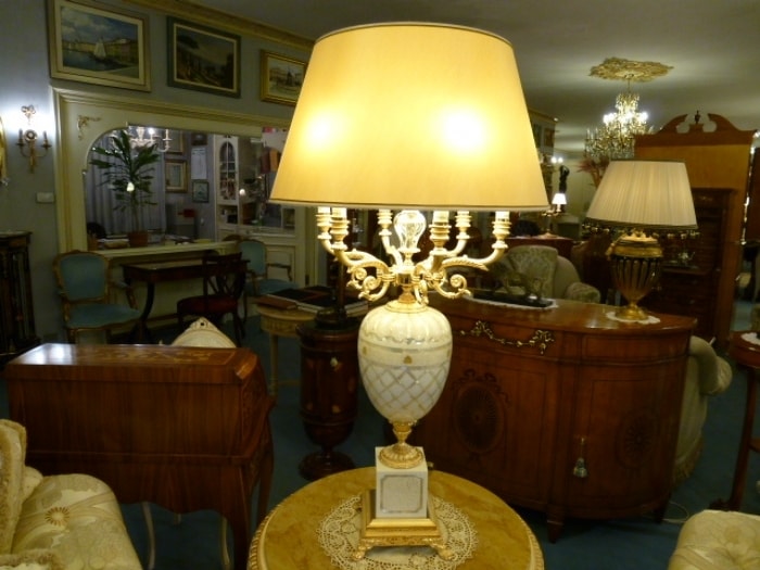 Art.928, Lamp with mother-of-pearl inserts