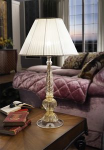 Art. LP 80036, Crystal table lamp, with lampshade