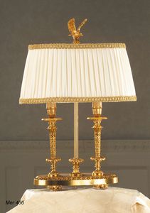 Table lamp in brass and classic crystal with luxury m059 swarovsky