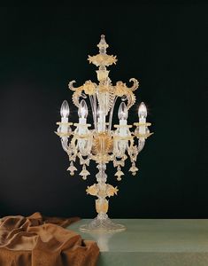 Art. VO 35/T/5, Elegant crystal table lamp