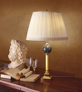 Capucine TL-01 G, Table lamp in cast bronze and brass