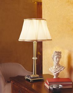 Christine TL-01 PG, Metal table lamp with marble base
