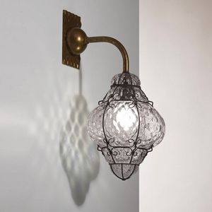 Classic Mb101-030, Glass wall lamp with baloton processing