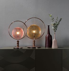 Table lamps and abat-jour