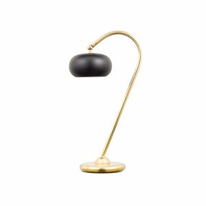 Gea Art. BB_GEA03lt_9005, Table lamp with aluminum shade, small and spherical