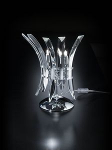 SURF L 28, Elegant crystal table lamp