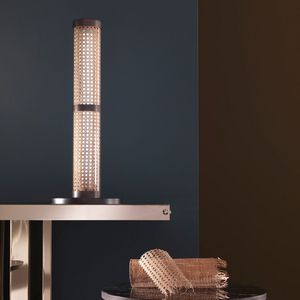 Vienna TL-LED BR, Table lamp with glass diffuser and Vienna straw