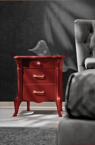 City Art. 5606, Bedside table in lacquered wood