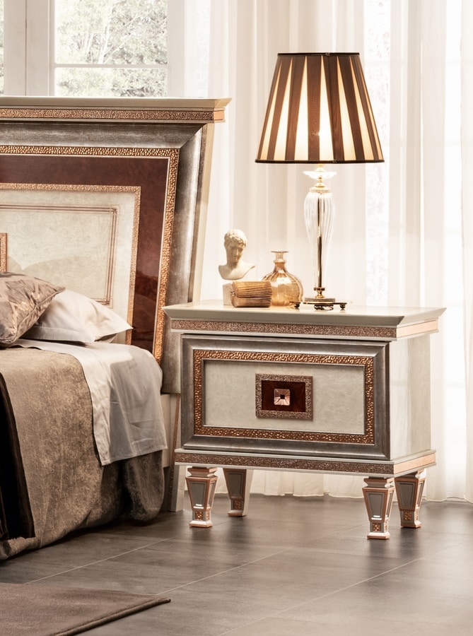 Dolce Vita nightstand, Strict but precious bedside table