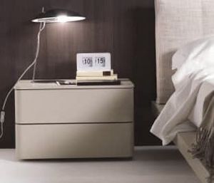 DUO night table, Bedside table with soft shapes