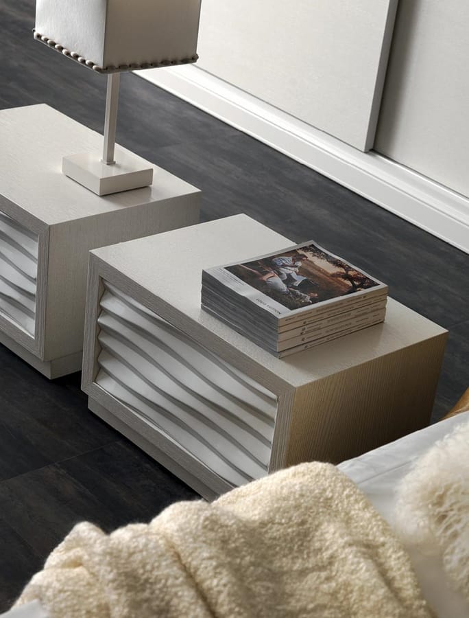 Ebon Art. 775, Bedside table with a modern-contemporary line