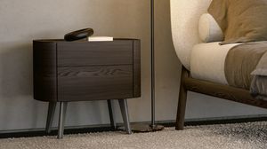 Grace, Modern bedside table with rounded shapes