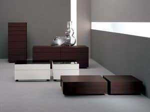 Lato Bedside table, Nightstands with drawers or shelves Hotel