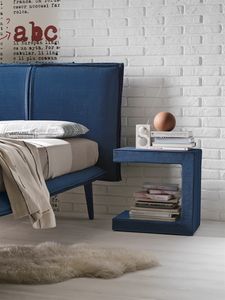 LEO PLUS TC124, Upholstered bedside table