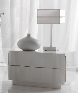 Leon Art. 494, Bedside table with a modern line