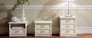 Nostalgia Ricordi bedside table, Bedside tables with 1, 2 or 3 drawers