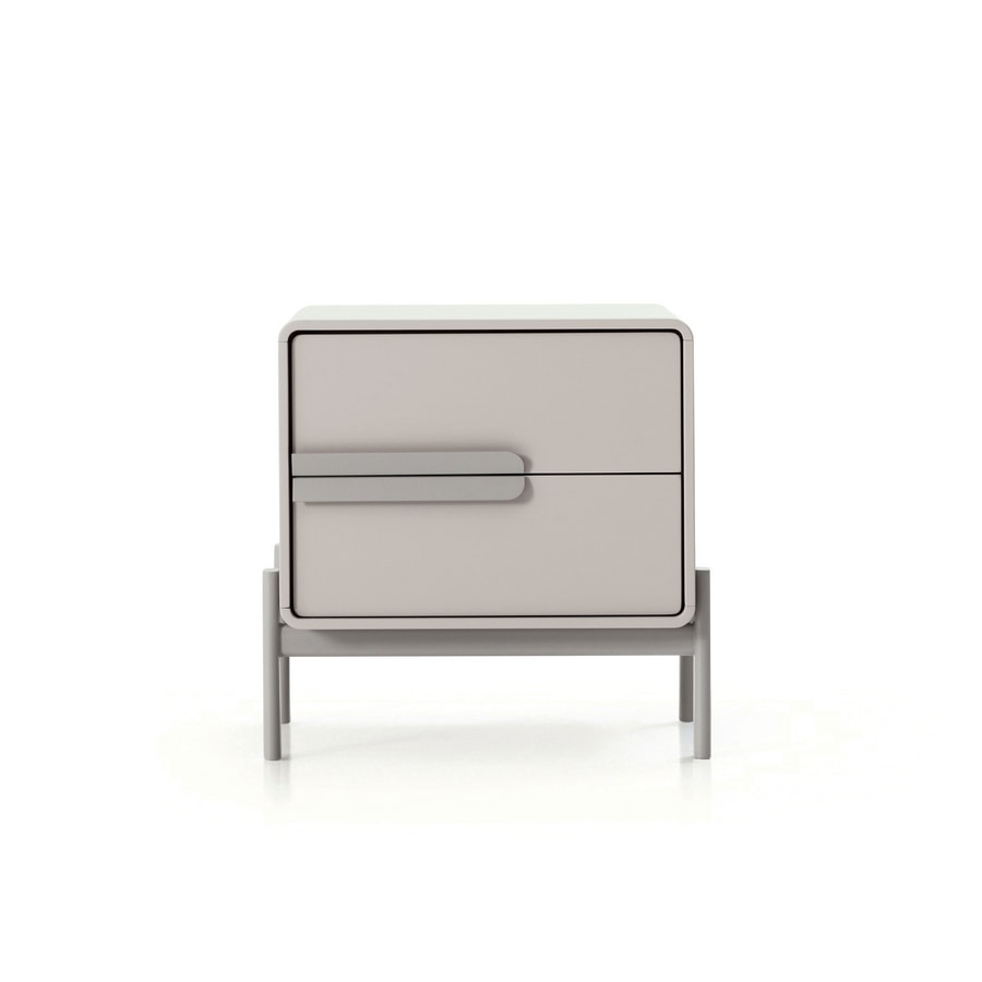 Perseo Art. 432, Modern bedside table with two drawers