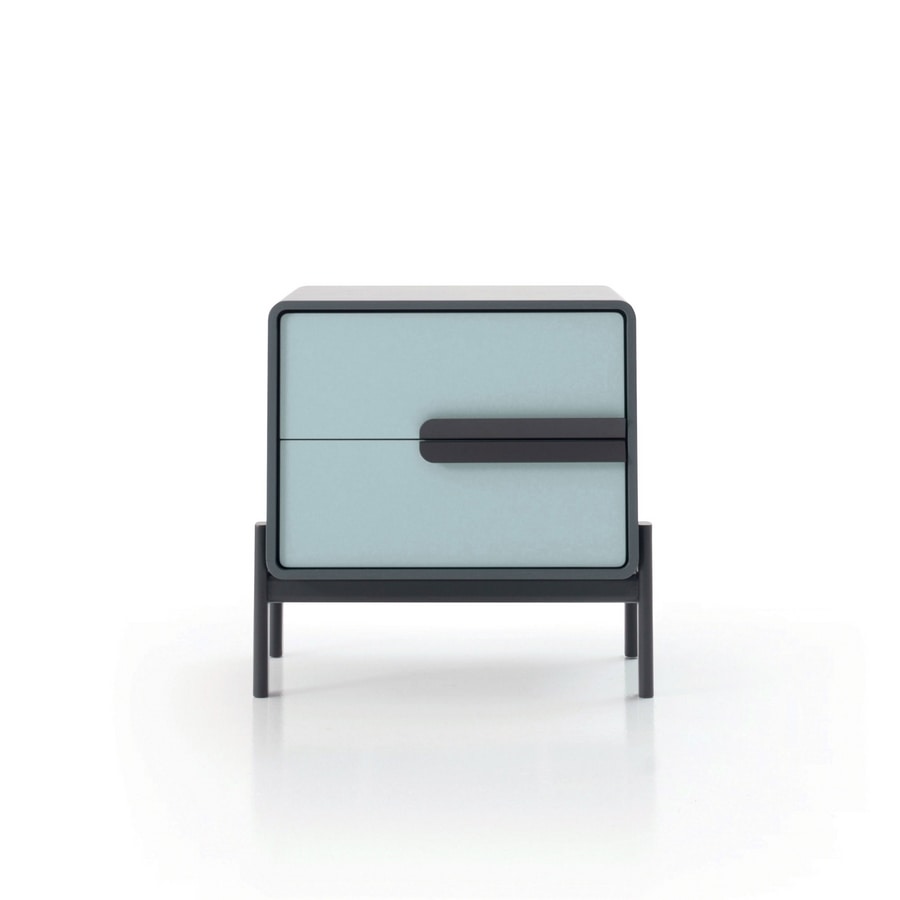 Perseo Art. 432, Modern bedside table with two drawers