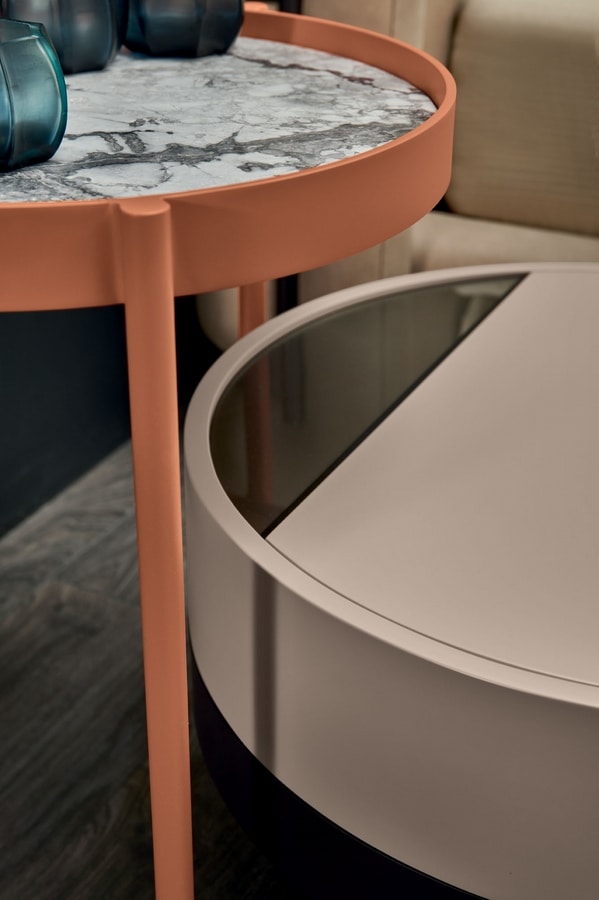 Valley bedside table, Round bedside table