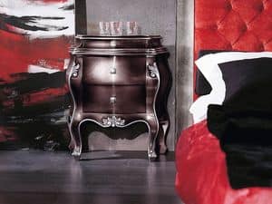 VIVRE nightstand 8316, Classic bedside table, wood handmade, for hotels
