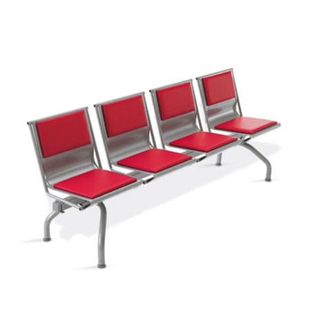 Pitagora bench, Bench in steel sheet painted in various colors