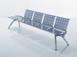 Ulisse, Modular bench with an essential and innovative design
