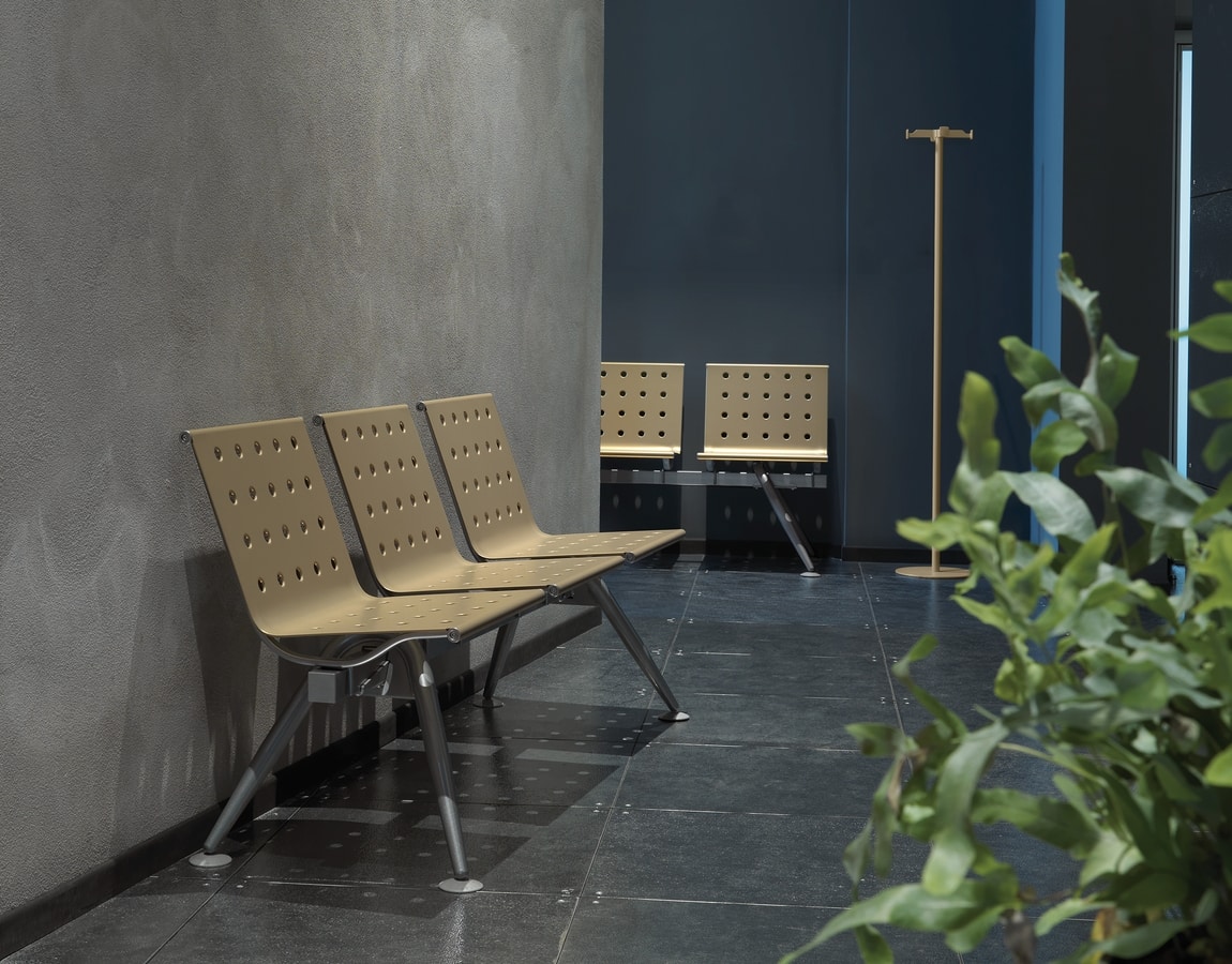 Ulisse, Modular bench with an essential and innovative design