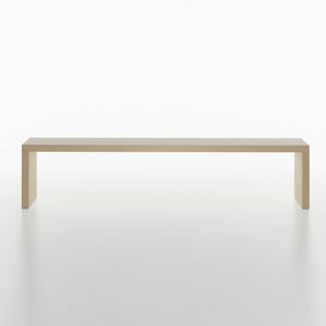 Bench mod. 0628-01, Linear bench in solid wood