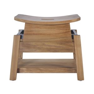 Bhumi 03C9, Single-seater bench in teak wood