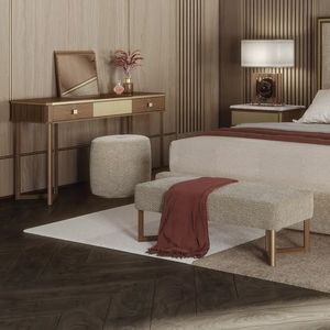 BRERA BREPANC / bench, Bedside bench with legs in canaletto walnut