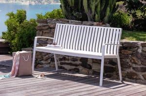 Lady LDYPCA, Bench made of aluminium, for outdoor