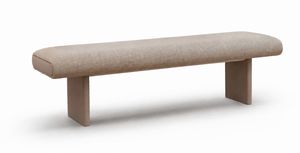 Sharon bench, Bench in painted iron, with fabric seat