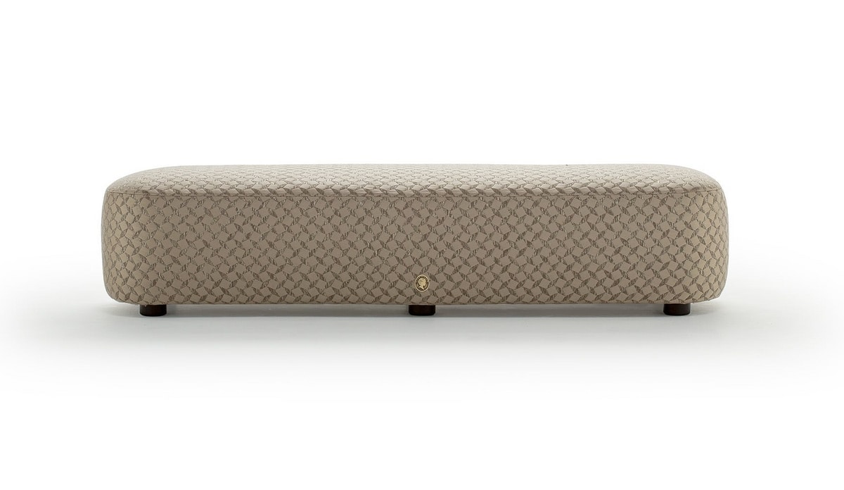 Vivien, Bench in leather or fabric