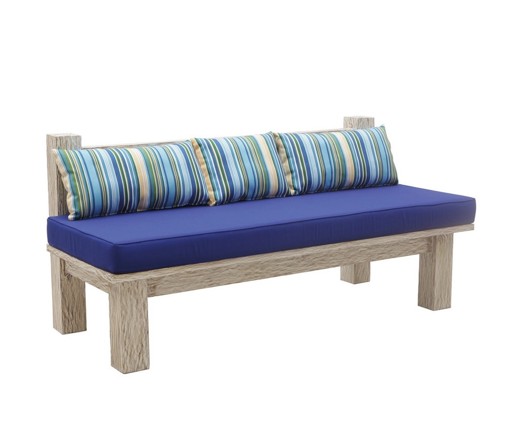 White Sand 6201, Bench with two seats in solid teak