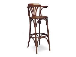 702, Stool with fixed height, entirely made of wood