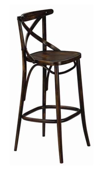 Croce-SG, Stool with cross backrest