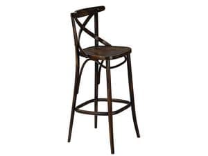 SG/croce, Barstools with bent backrest Classic style restaurant