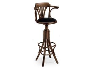 SG600/G, Stool made of curved wood for bars and pubs